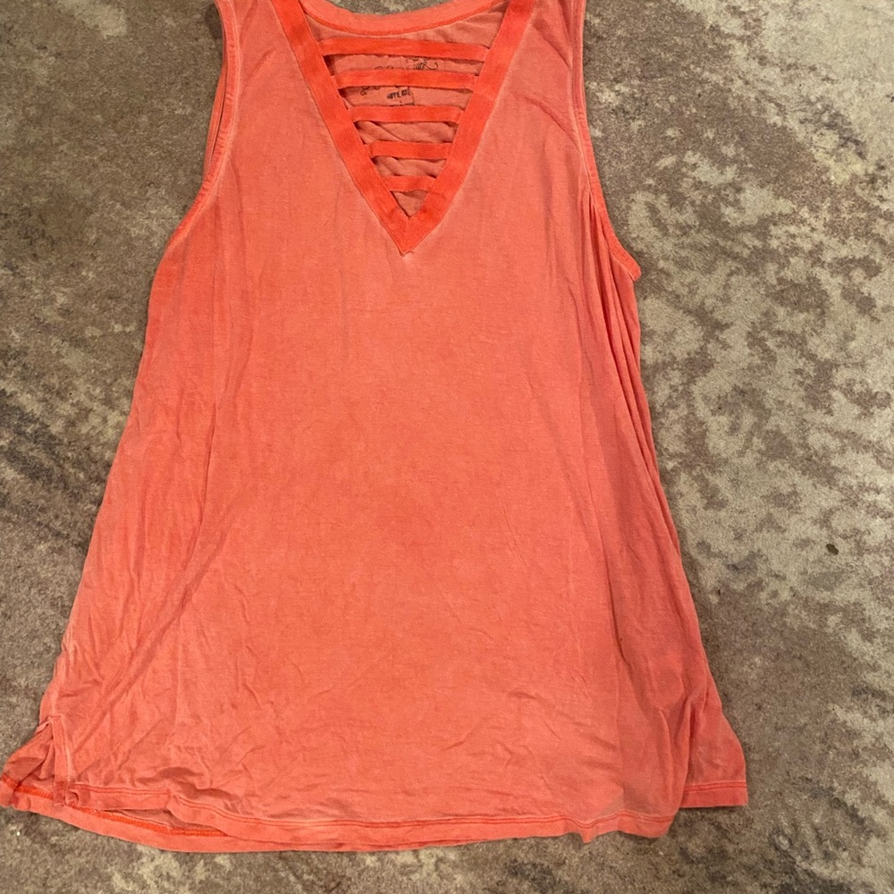 Coral Sleeveless Women's Top